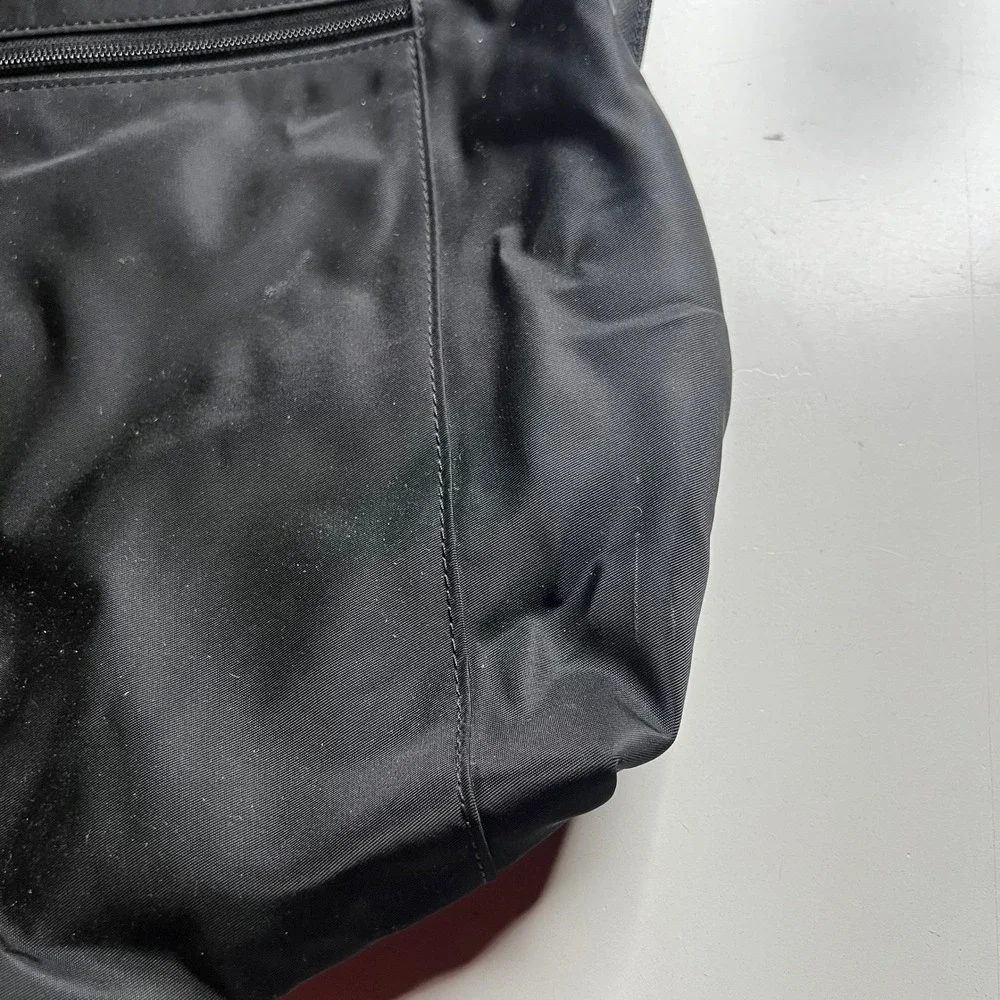 Tumi Just In Case Backpack Black Nylon‎ Gold Hardware Travel Packable Bag